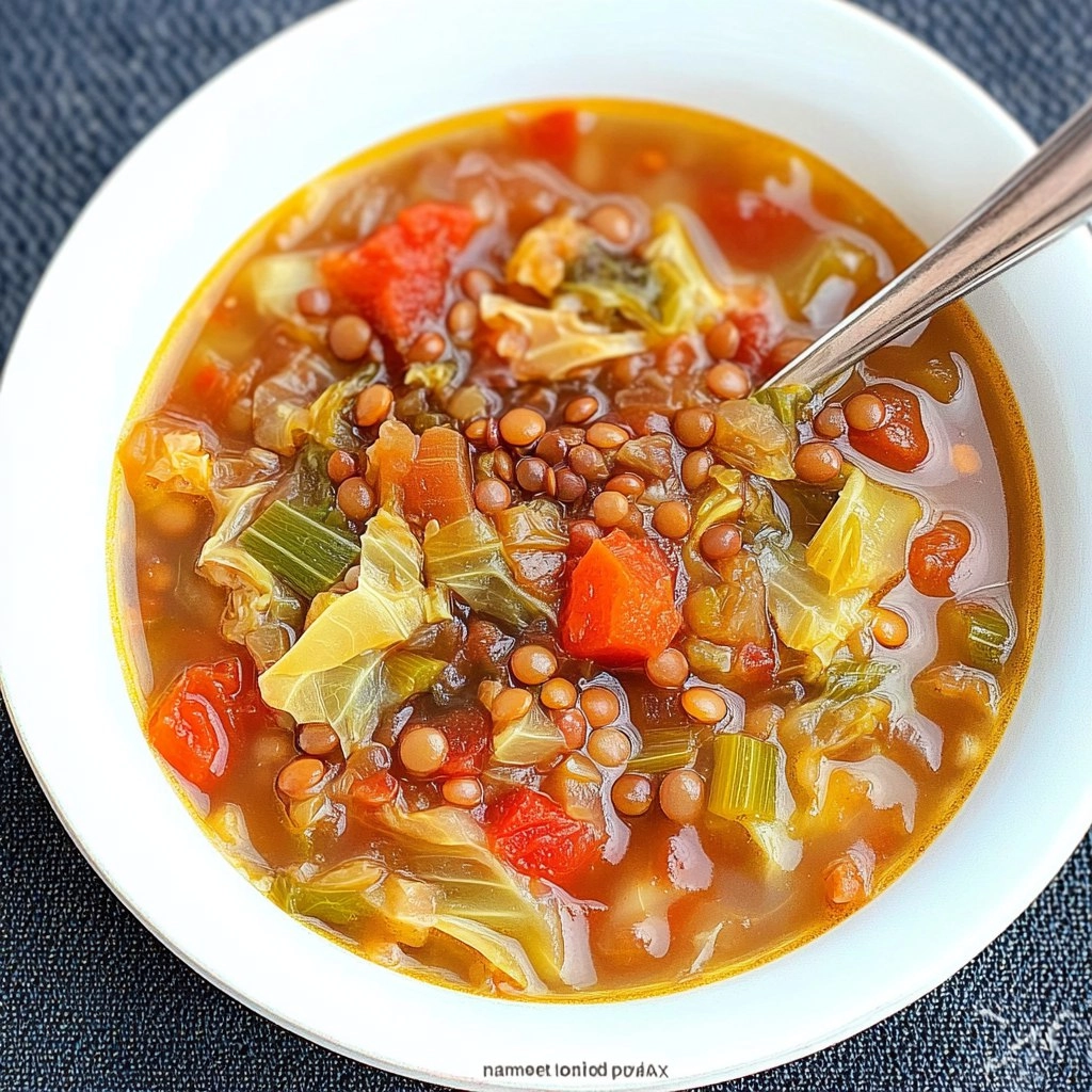 Savoy Cabbage and Lentil Soup
