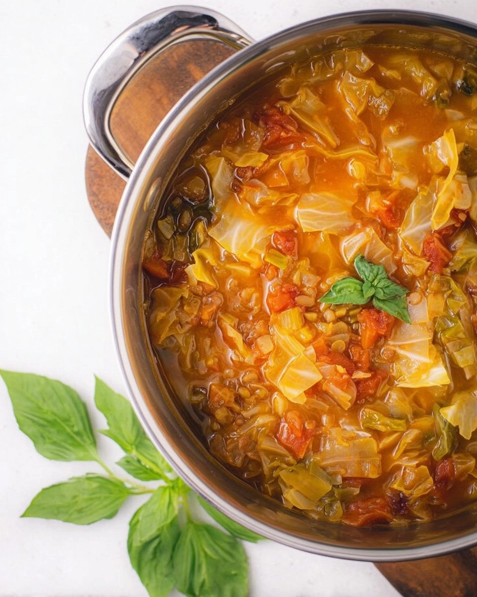 Savoy Cabbage and Lentil Soup
