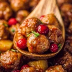Slow-Cooker-Cranberry-Pineapple-Meatballs-Recipe