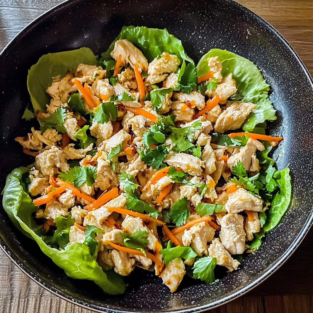 Thai Chicken Lettuce Wraps