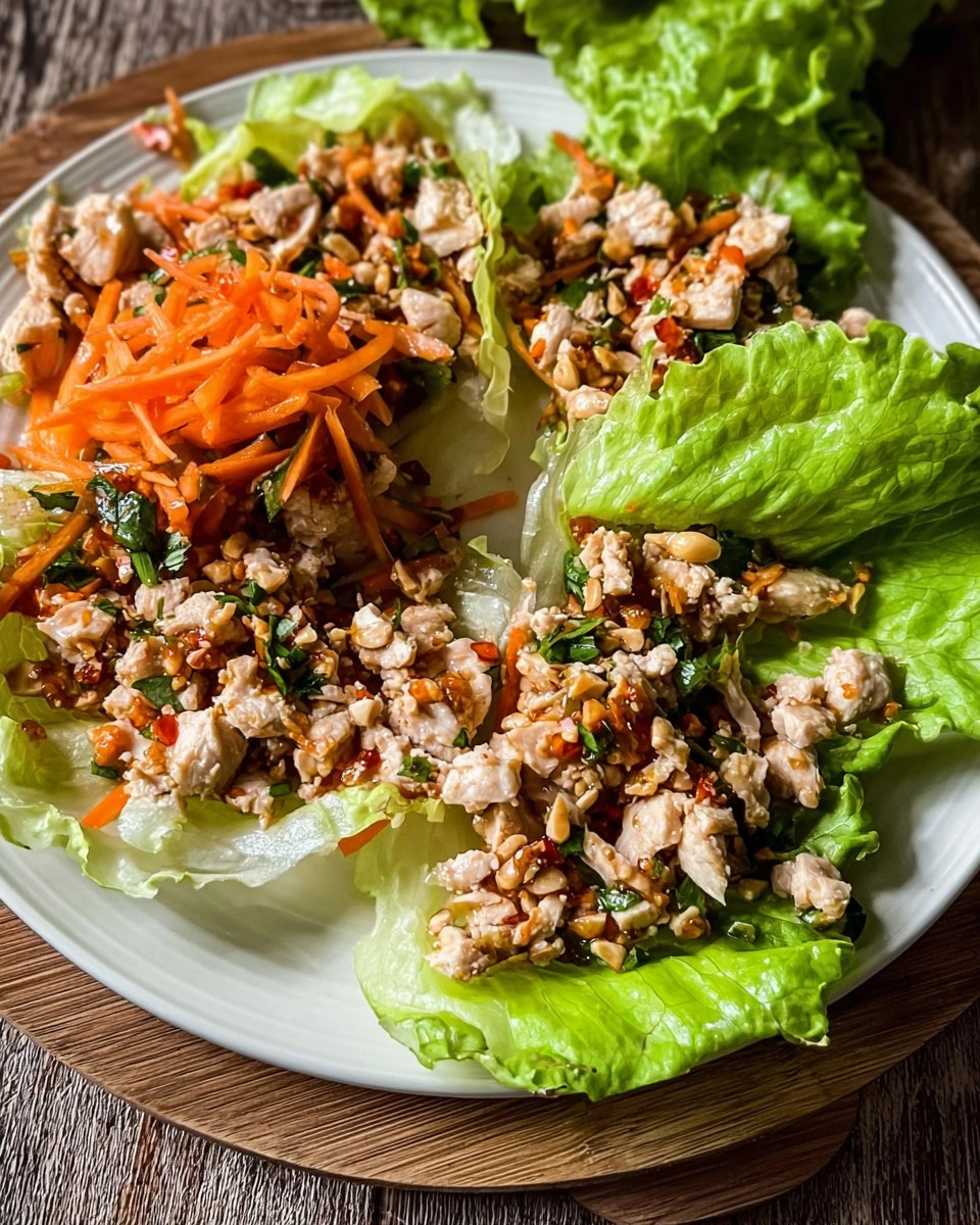 Thai Chicken Lettuce Wraps