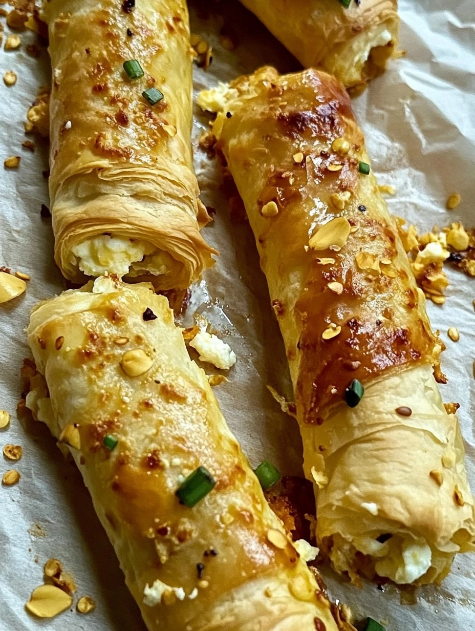 Air Fryer Feta Rolls