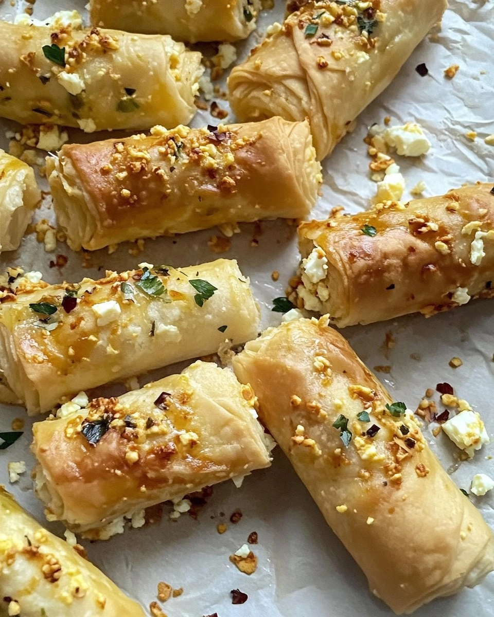 Air Fryer Feta Rolls