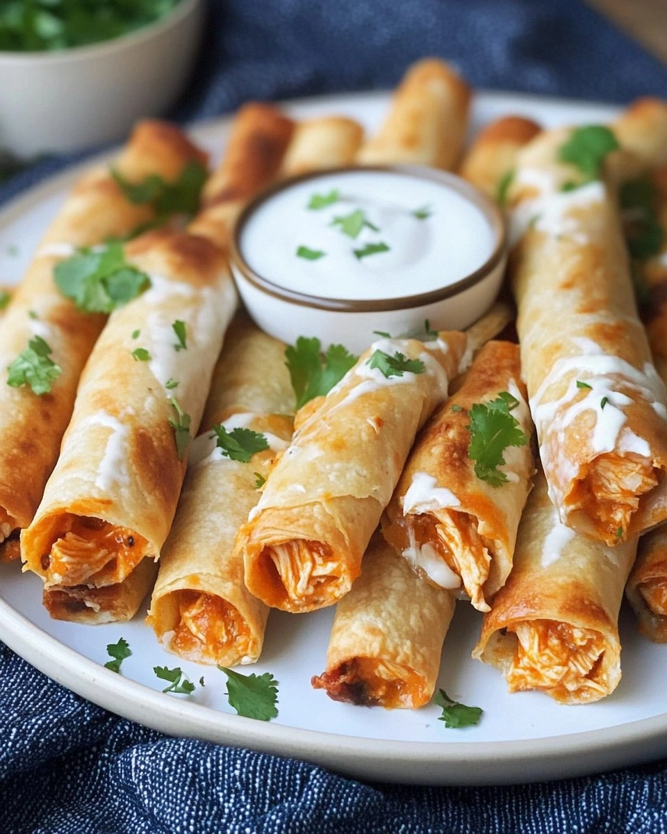 Buffalo Chicken Taquitos