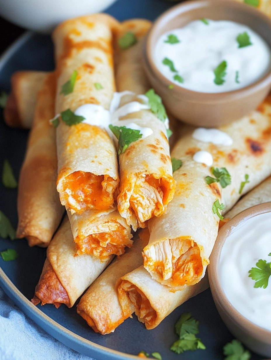 Buffalo Chicken Taquitos