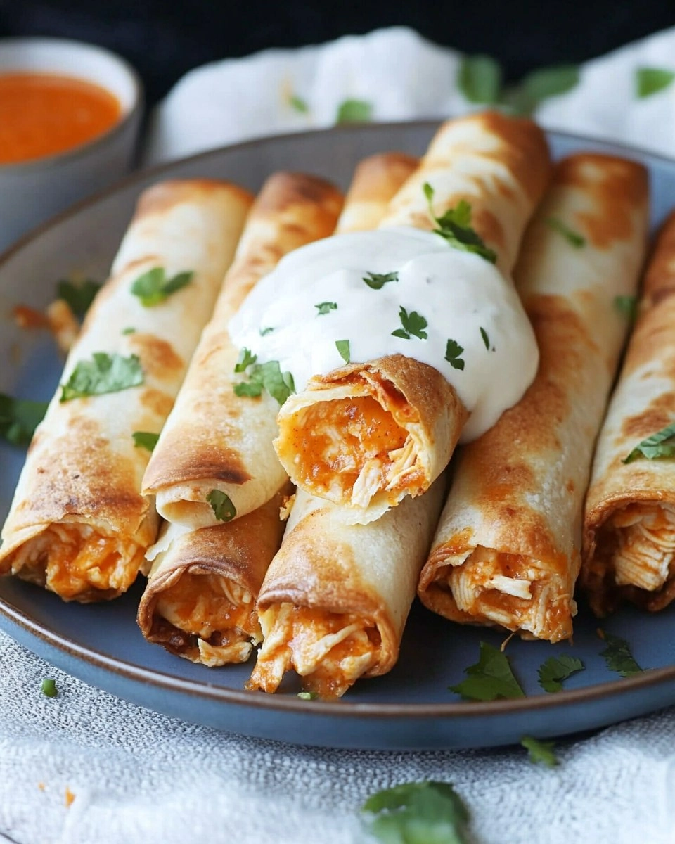 Buffalo Chicken Taquitos