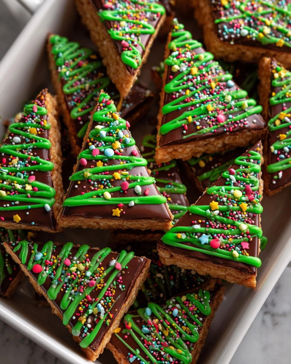 Christmas Tree Rice Krispie Treats