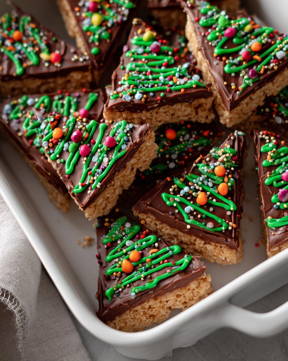 Christmas Tree Rice Krispie Treats