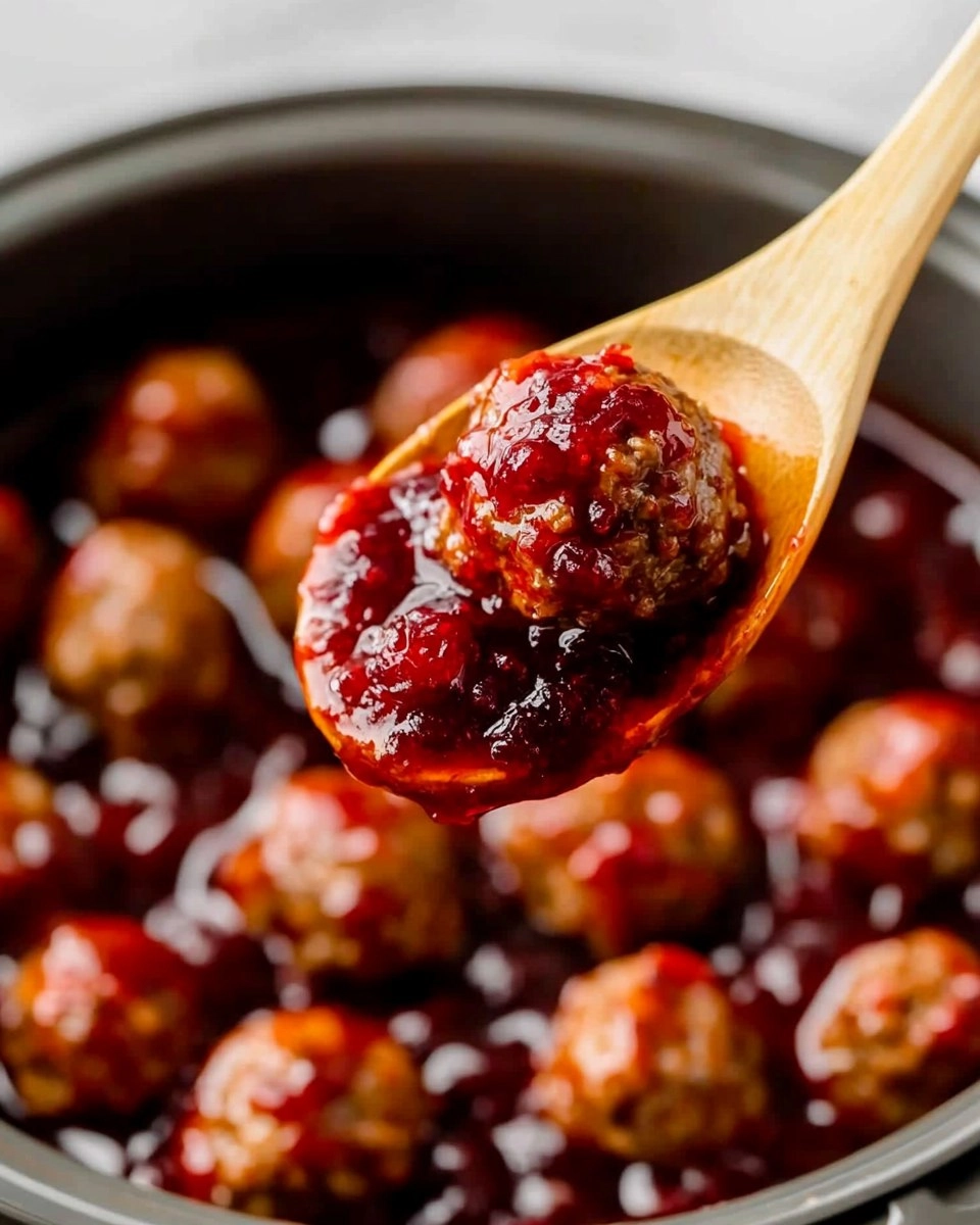 Cranberry Meatballs In Crockpot