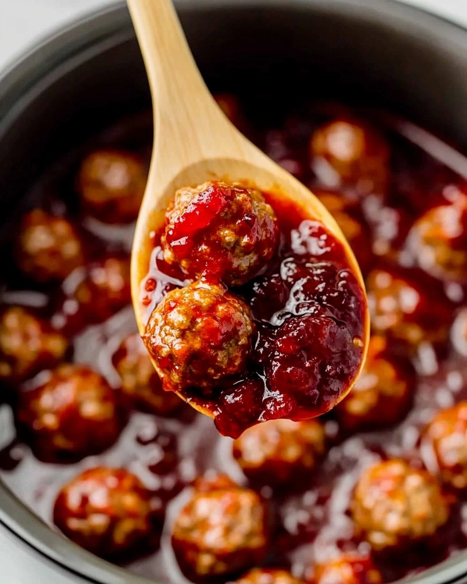 Cranberry Meatballs In Crockpot
