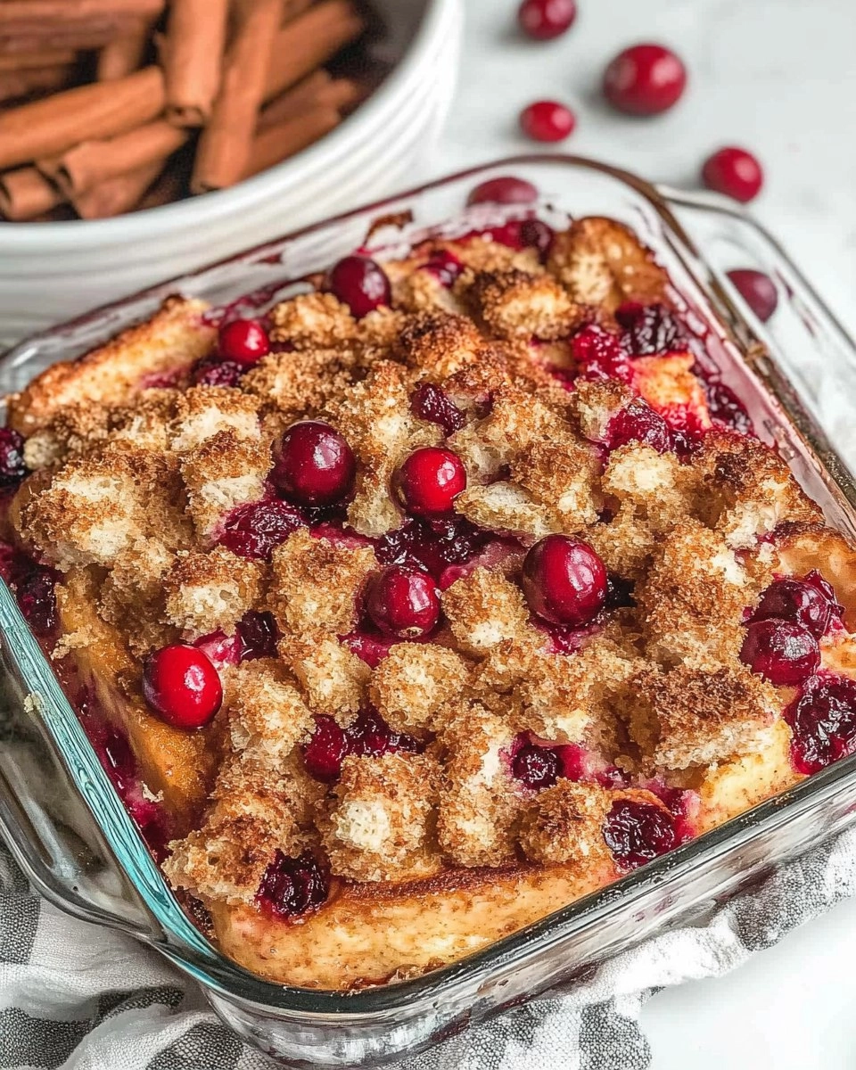 Cranberry Orange French Toast Casserole
