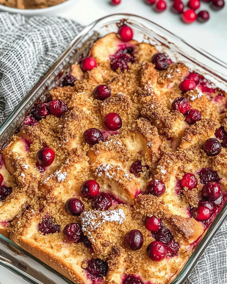Cranberry Orange French Toast Casserole