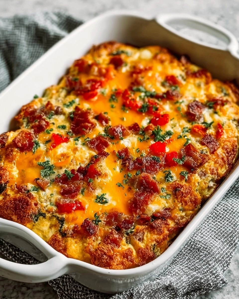 Loaded Overnight Breakfast Casserole