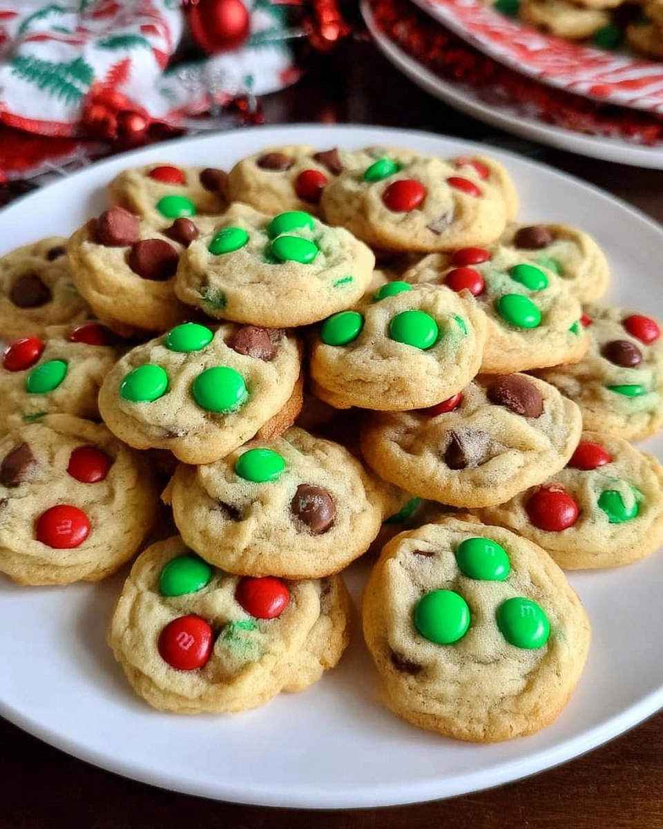 Mini Christmas Cookies (Bite-Size Cookies with M&M)