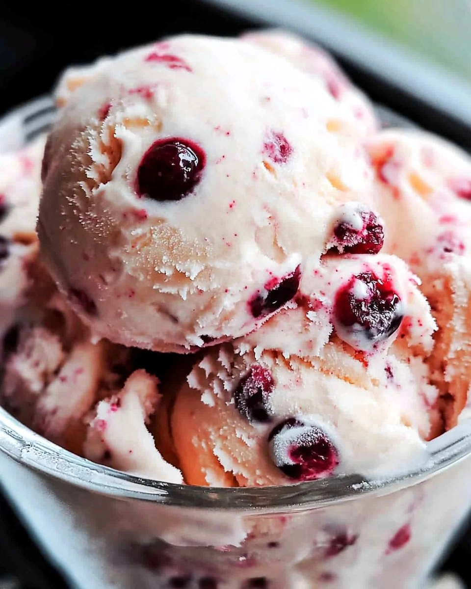 Orange Cranberry Ice Cream