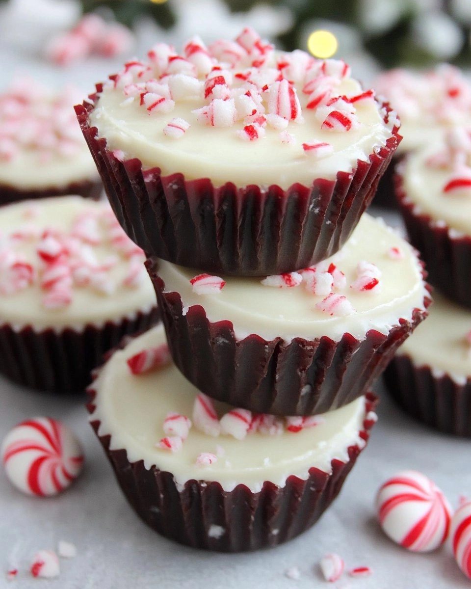 Peppermint Bark Cups