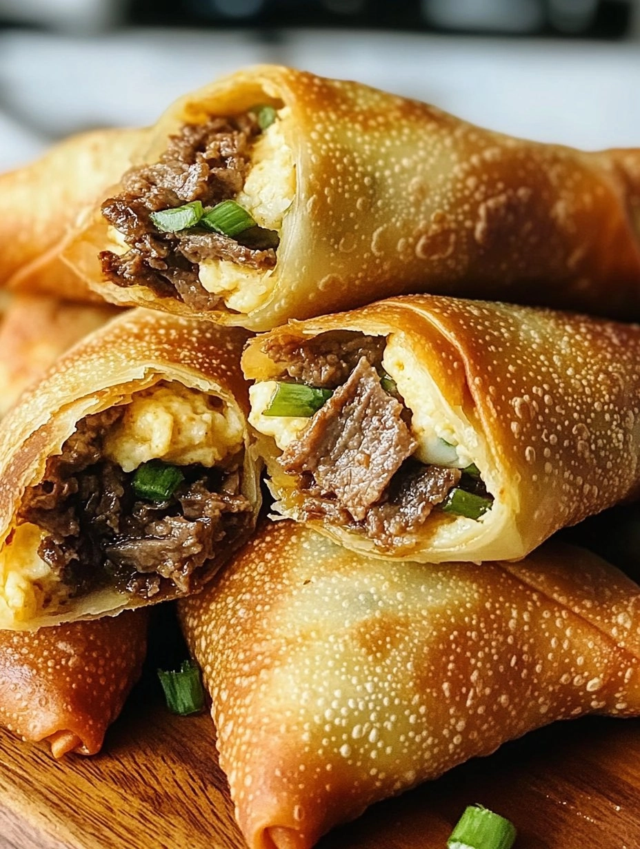 Philly Cheesesteak Egg Rolls