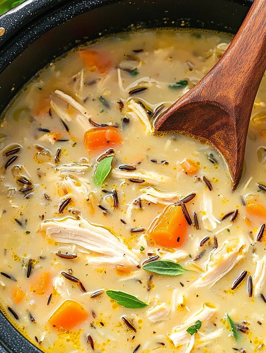 Slow Cooker Chicken And Wild Rice Soup