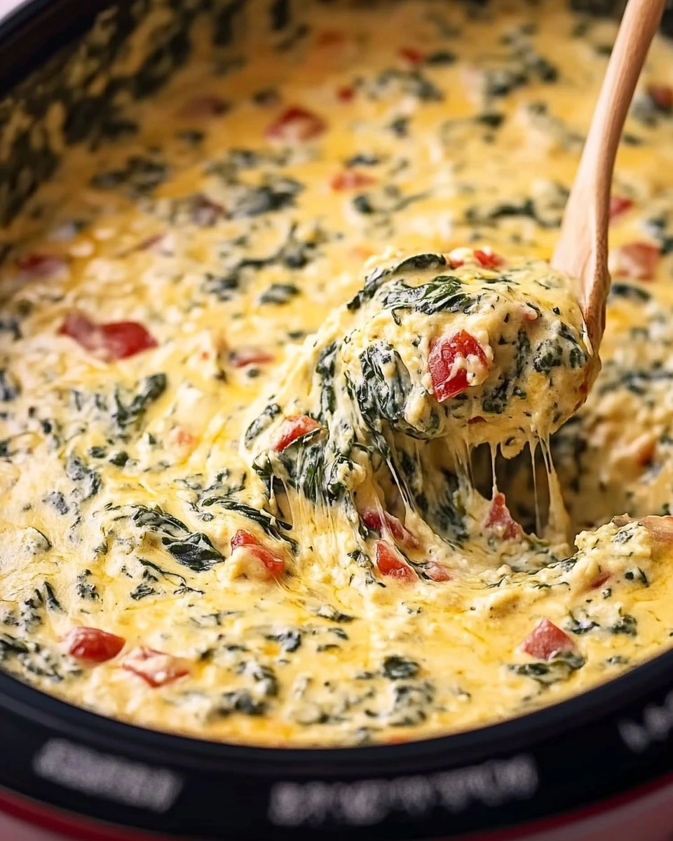 Slow Cooker Spinach Queso Dip