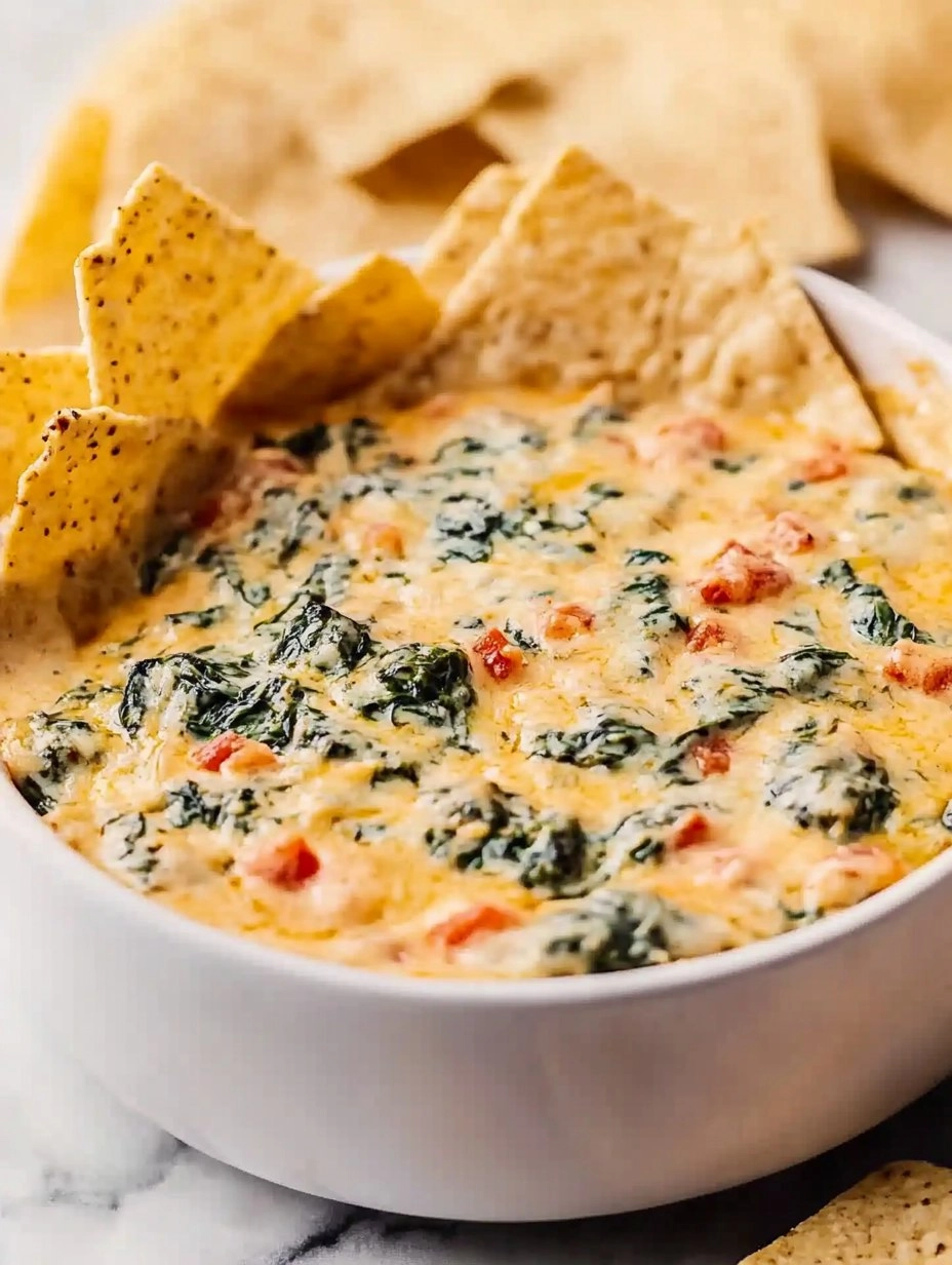 Slow Cooker Spinach Queso Dip