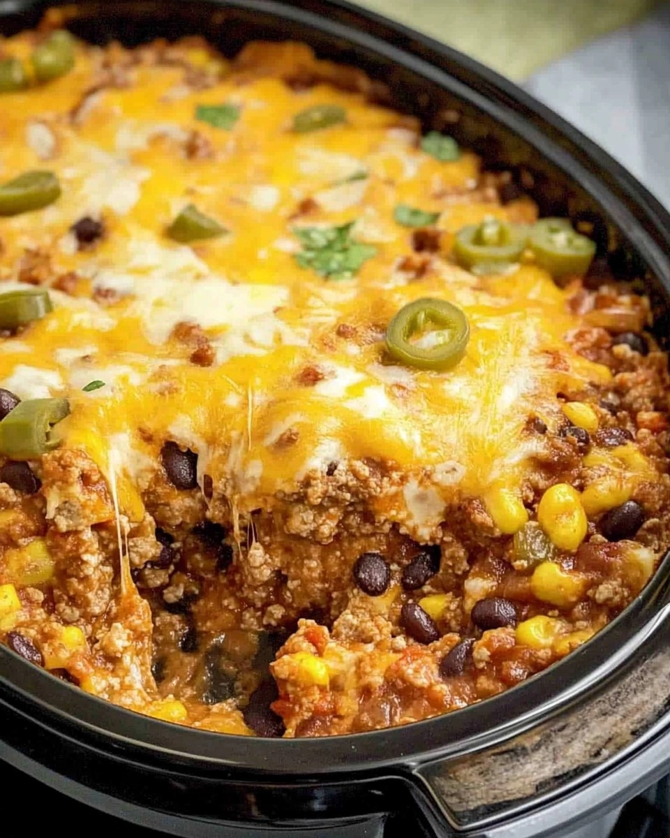Slow Cooker Taco Casserole