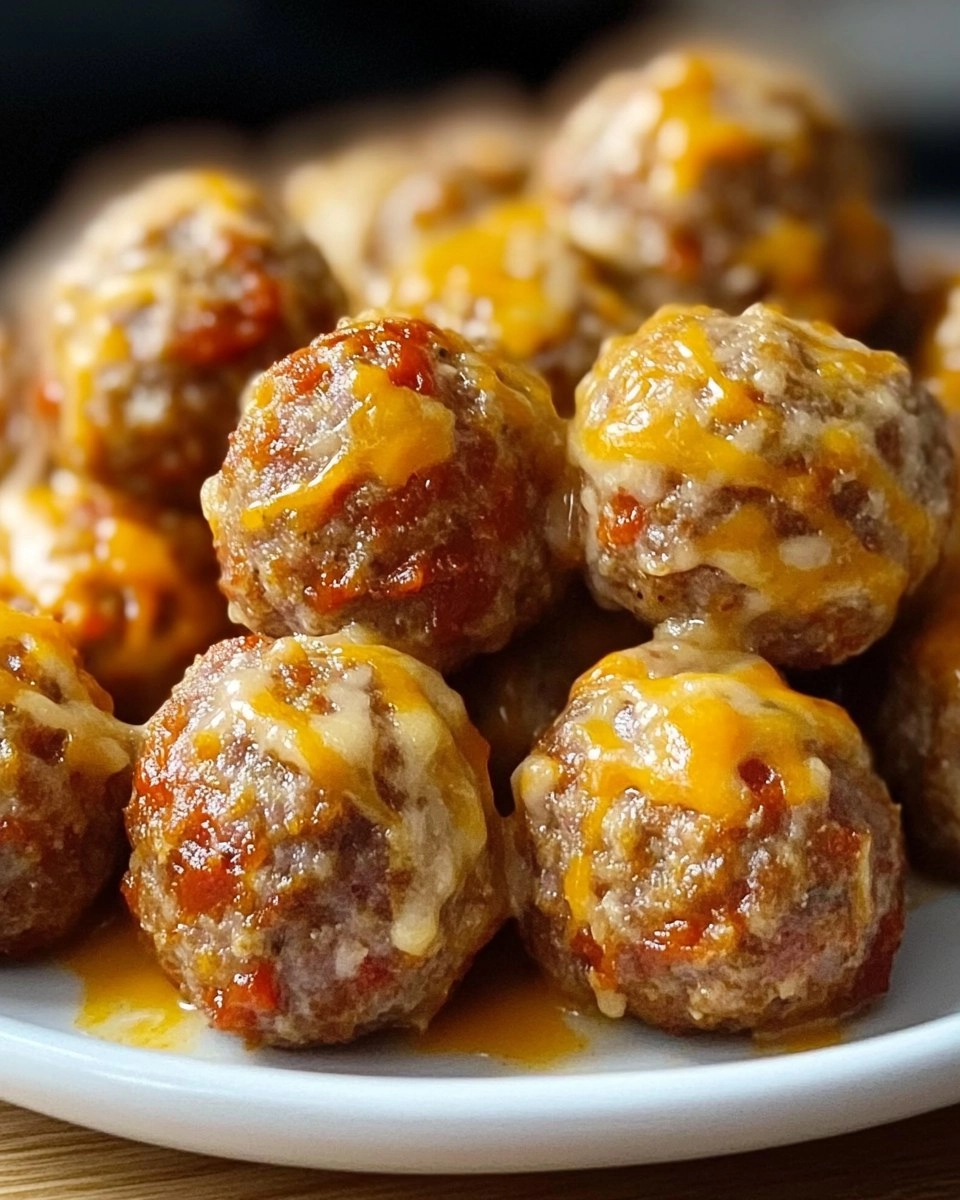 Spicy Rotel Sausage Balls