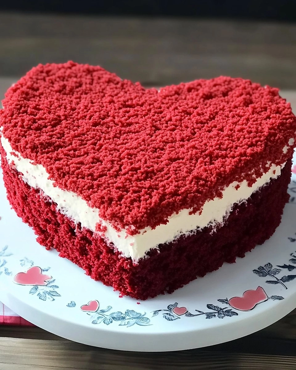 Valentine's Heart Red Velvet Cake