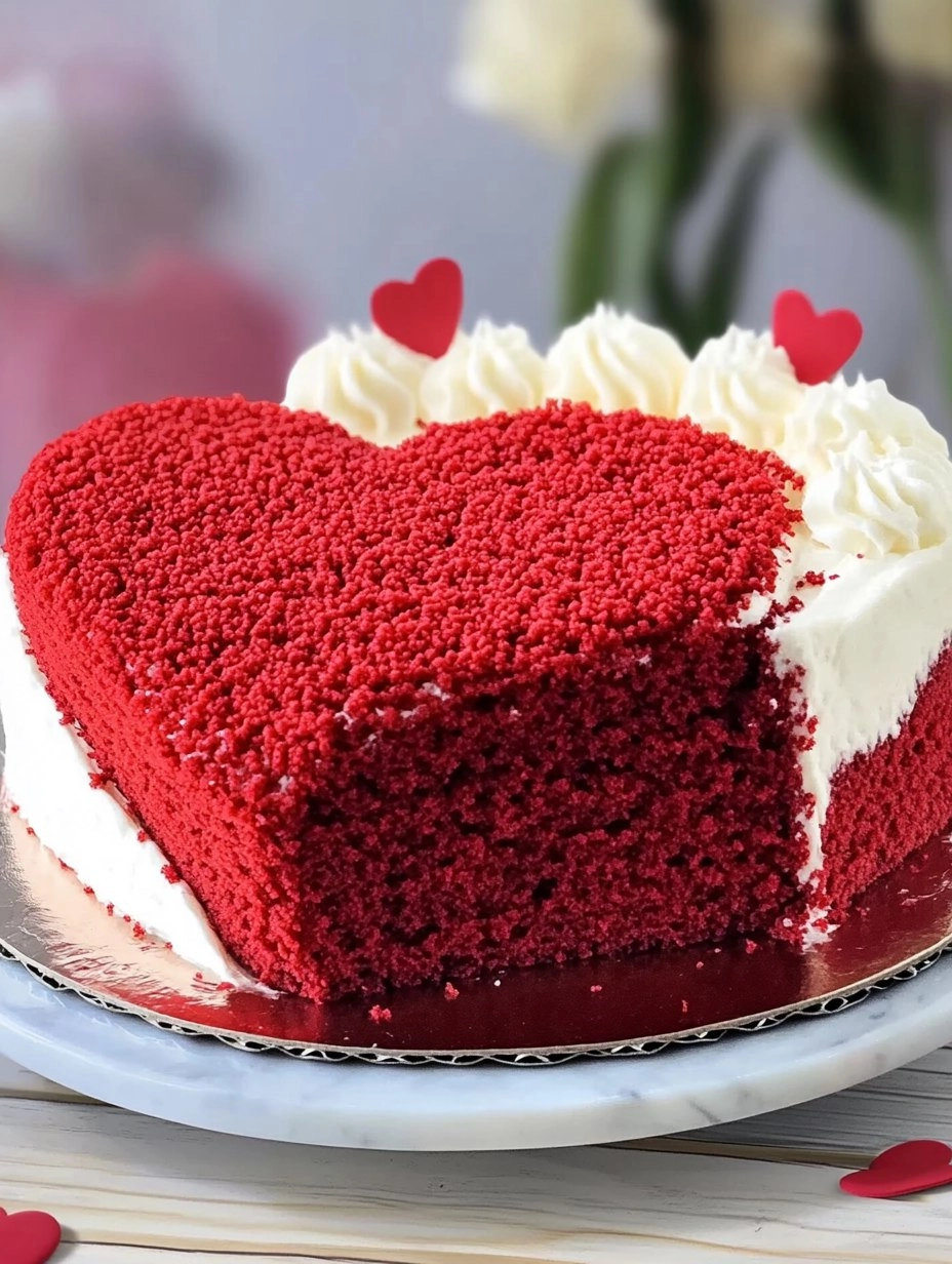 Valentine's Heart Red Velvet Cake