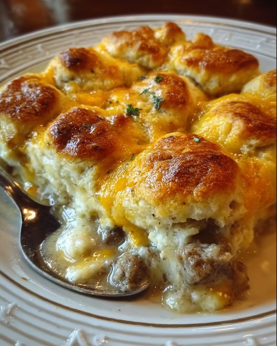 Biscuits and Gravy Casserole