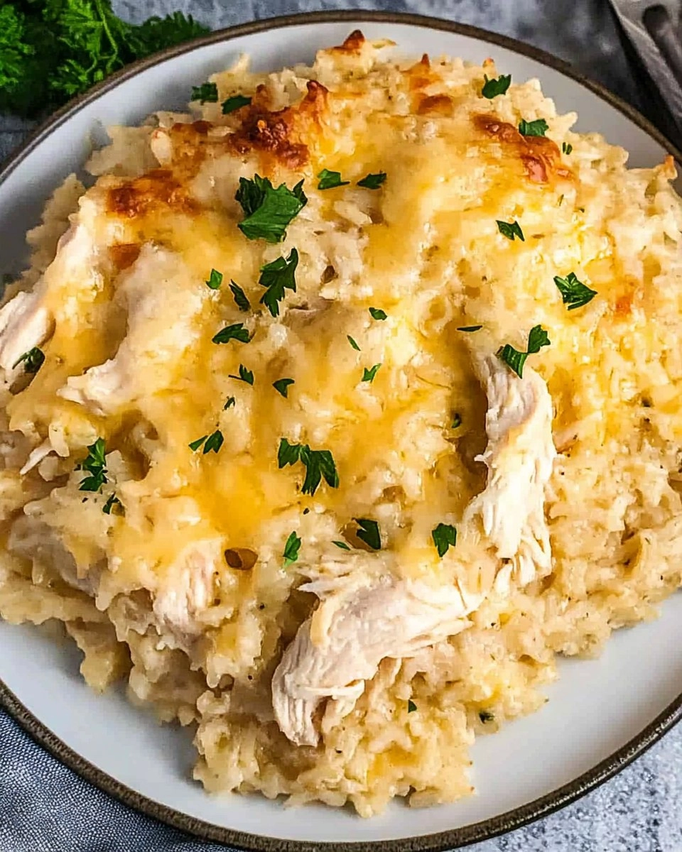 Cheesy Chicken and Rice Casserole