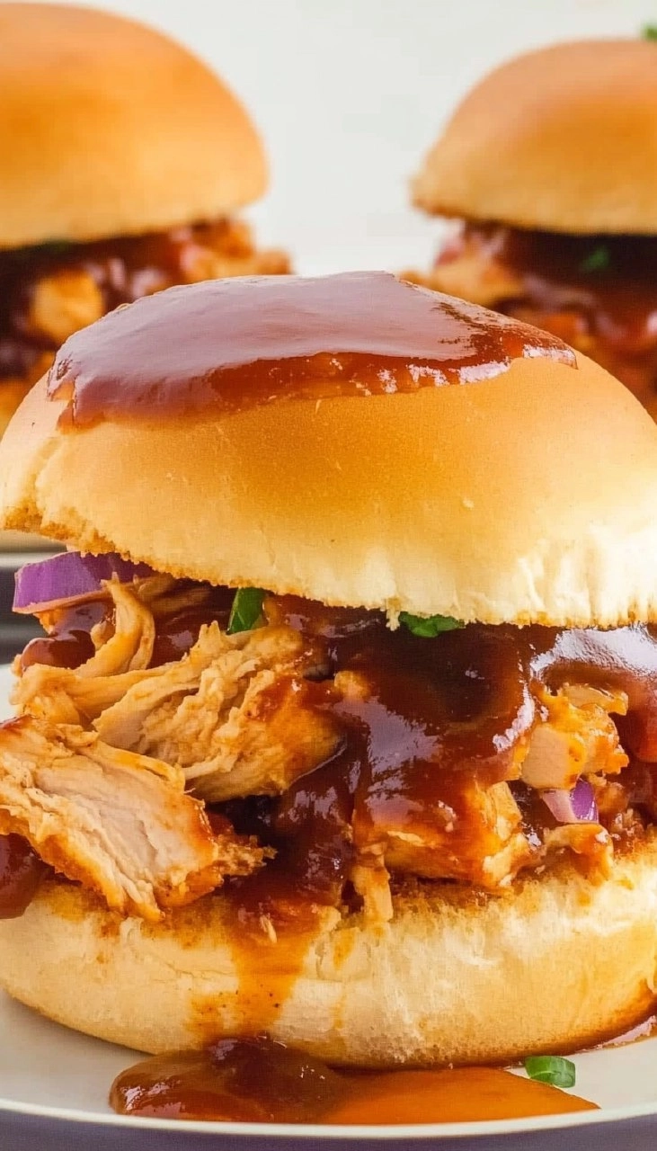 Baked BBQ Chicken Sliders
