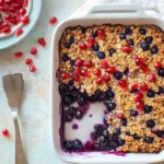 Blueberry-Baked-Oatmeal-With-Pomegranates-Recipe