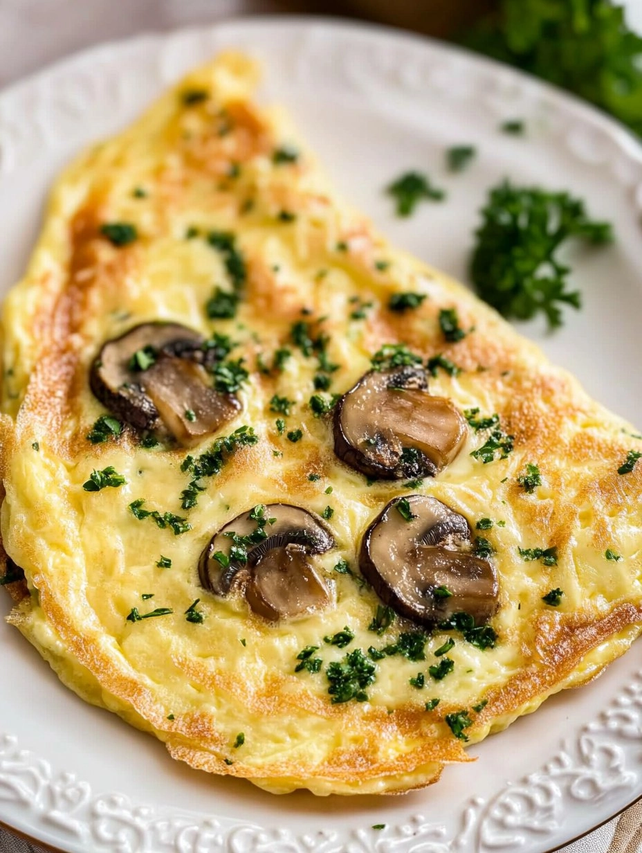 Cheese And Mushroom Omelette
