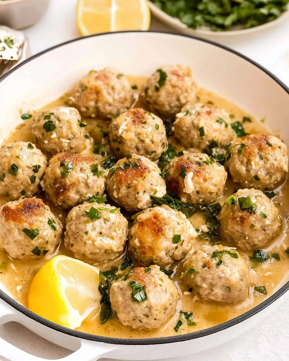 Chicken Piccata Meatballs