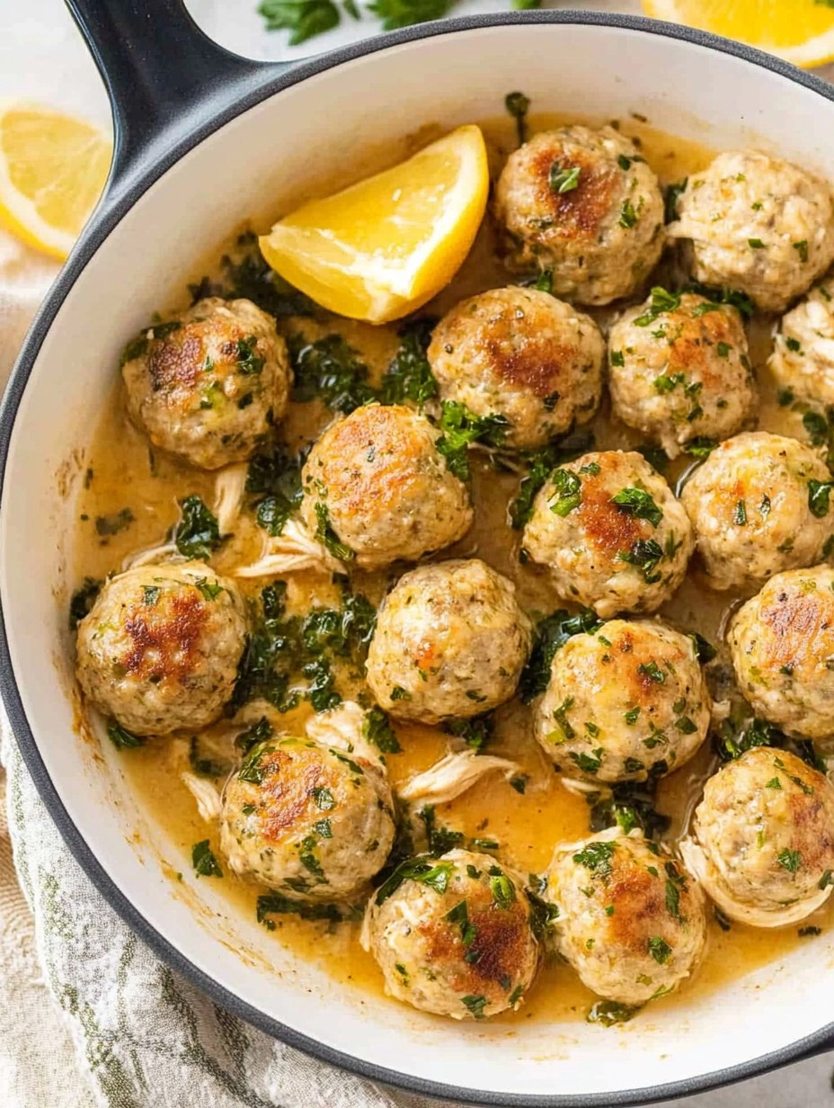 Chicken Piccata Meatballs