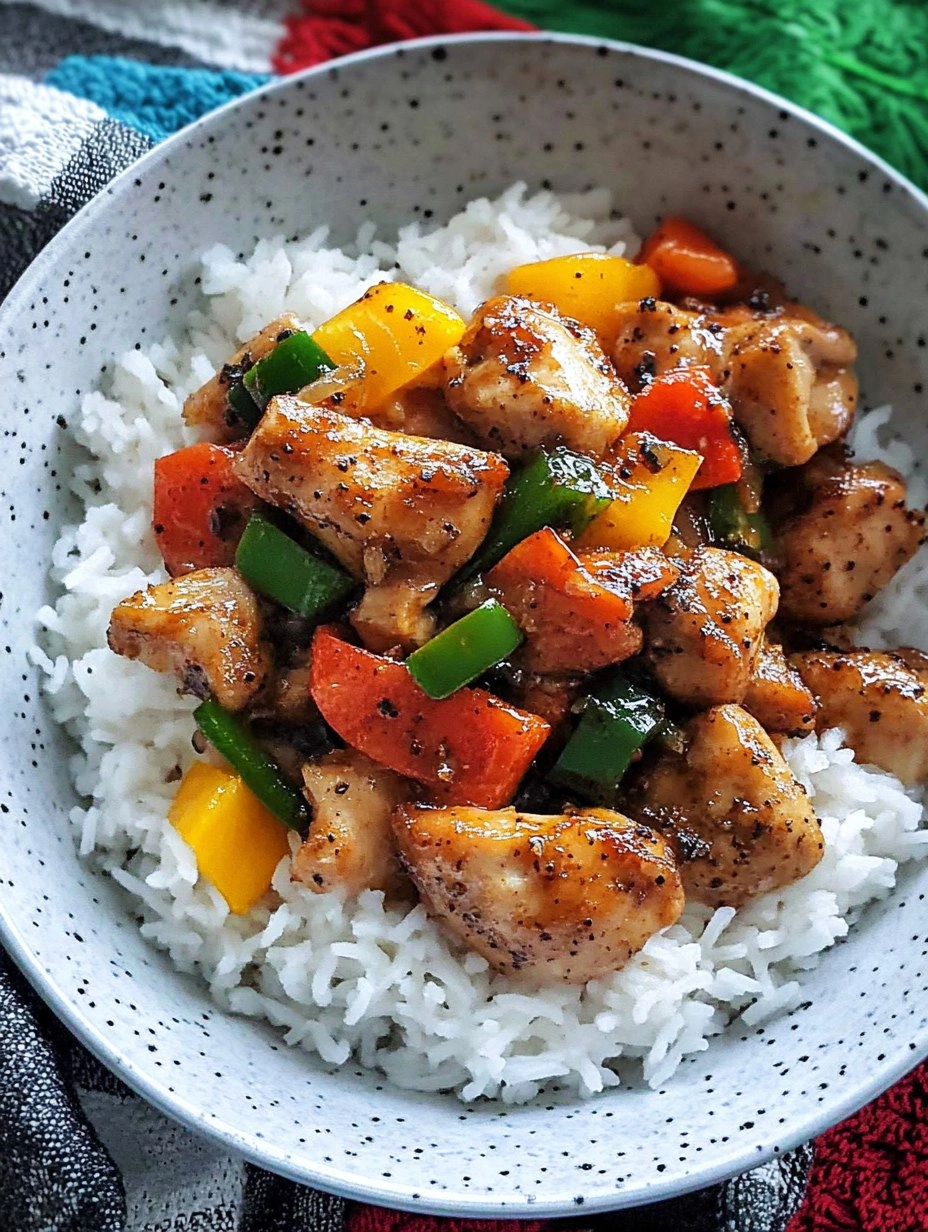 Chinese Black Pepper Chicken
