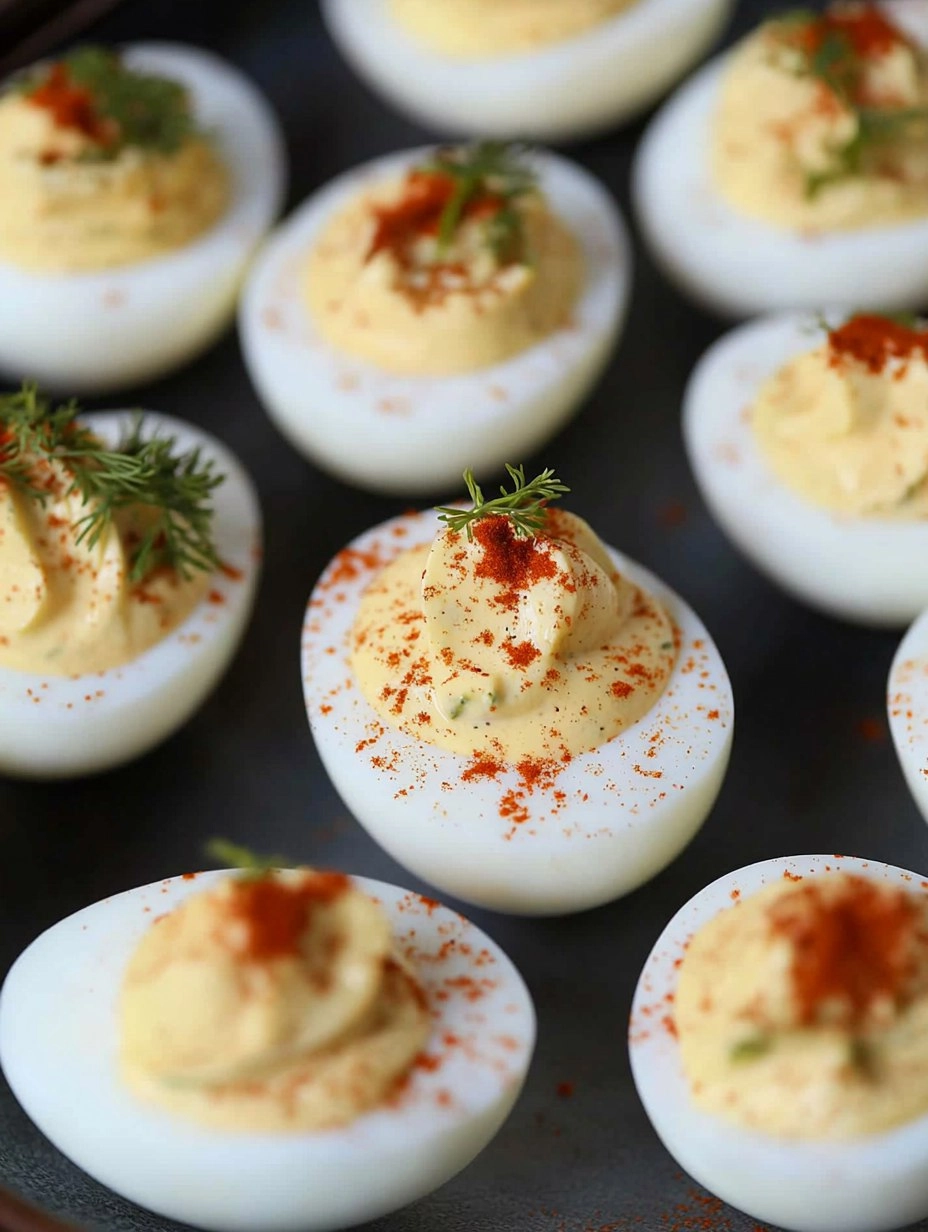 Dill Pickle Deviled Eggs