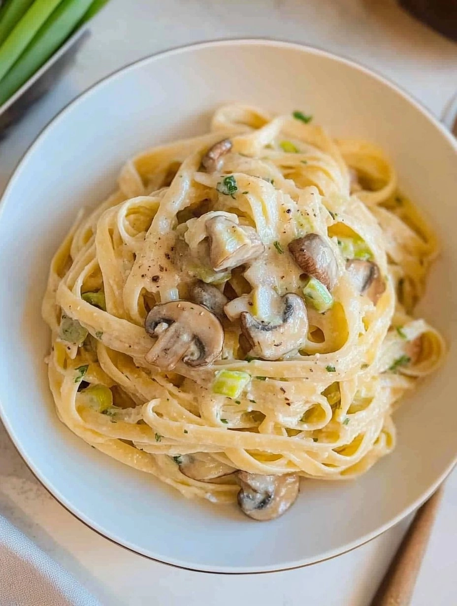 Leek And Mushroom Pasta