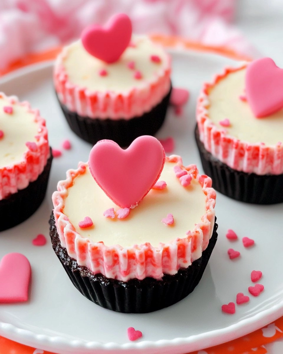 Mini Valentine Cheesecakes