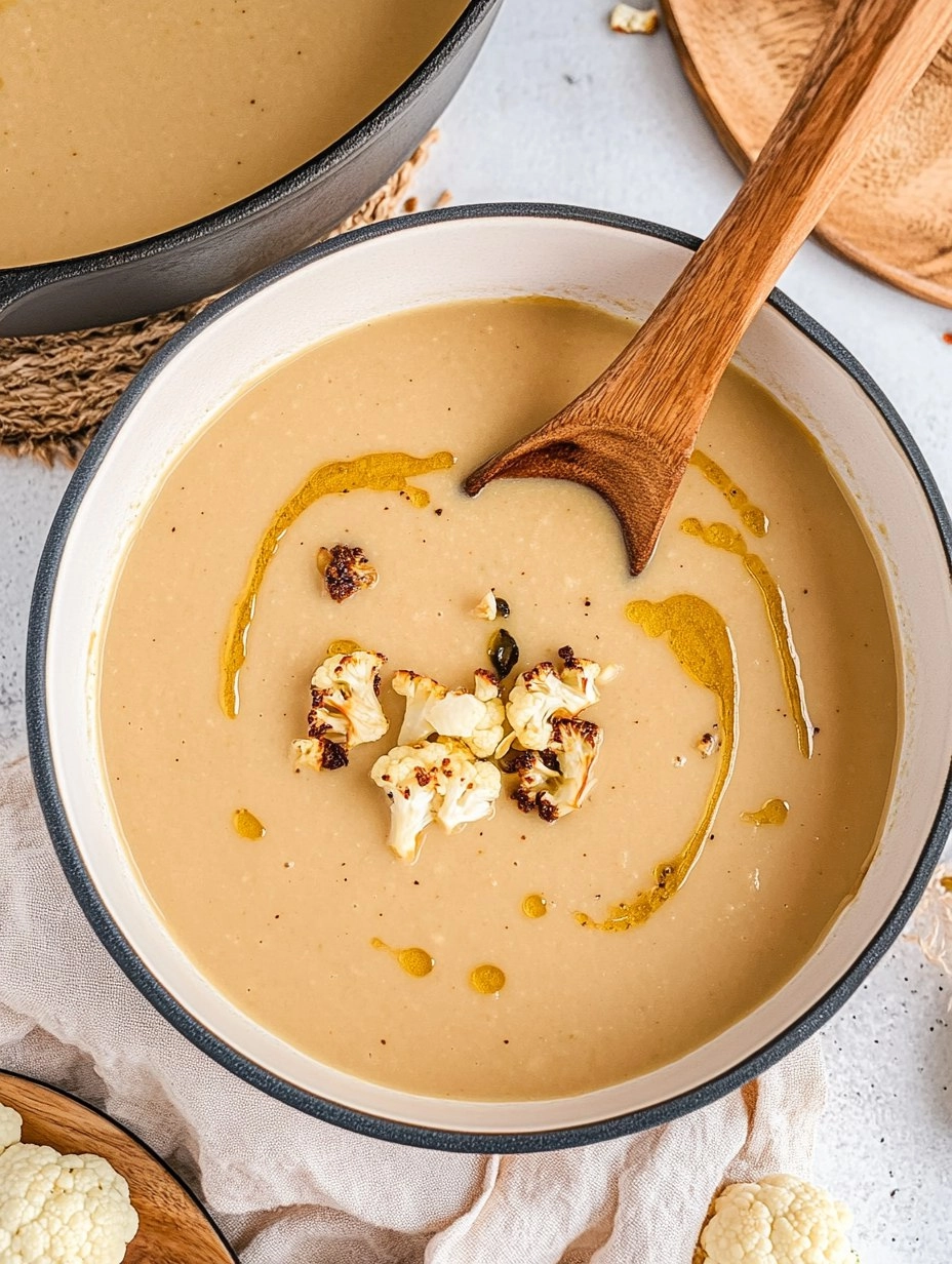 Roasted Cauliflower Soup