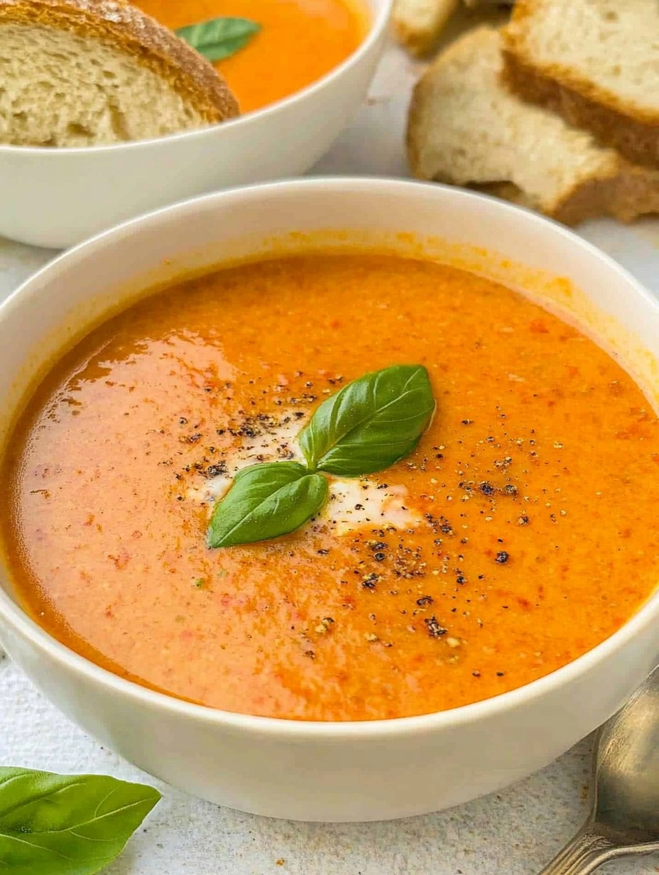 Roasted Red Pepper And Tomato Soup