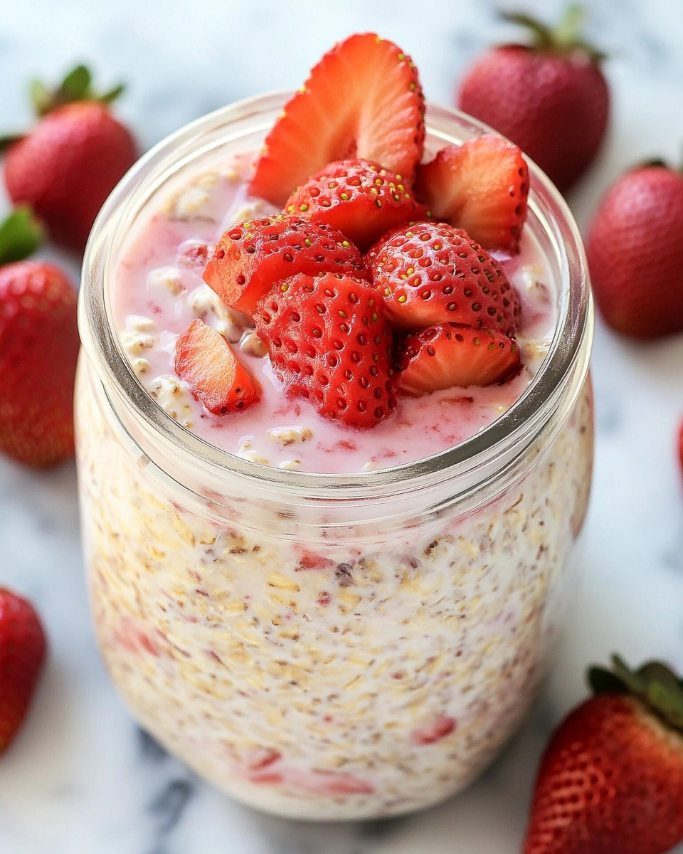 Strawberry Cheesecake Overnight Oats