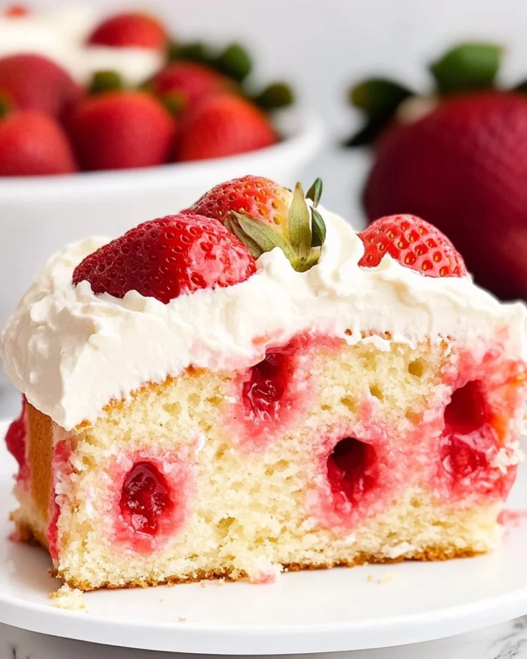 Strawberry-Poke-Cake-With-Whipped-Vanilla-Cream-Cheese-Frosting-Recipe