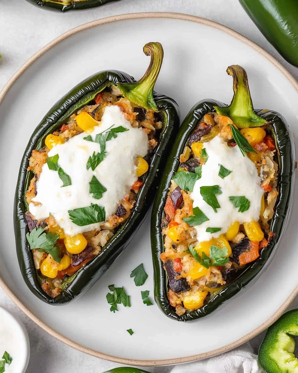 Stuffed Poblano Peppers
