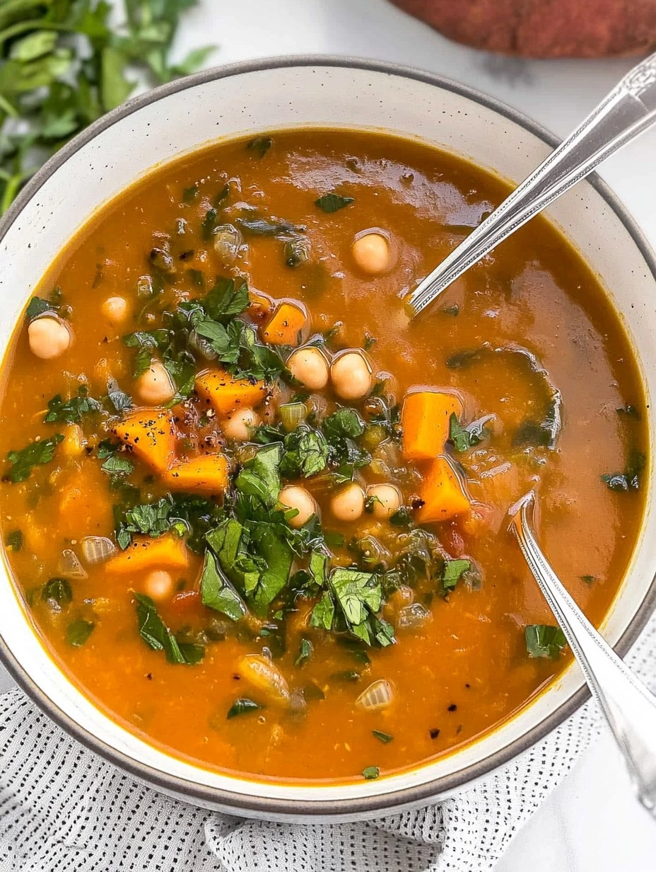 Sweet Potato Chickpea Soup