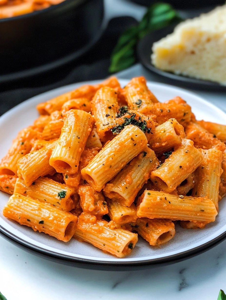 Vegan Creamy Tomato Rigatoni