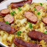 Air-Fryer-Kielbasa-and-Sauerkraut-Twist-on-a-Classic-Recipe