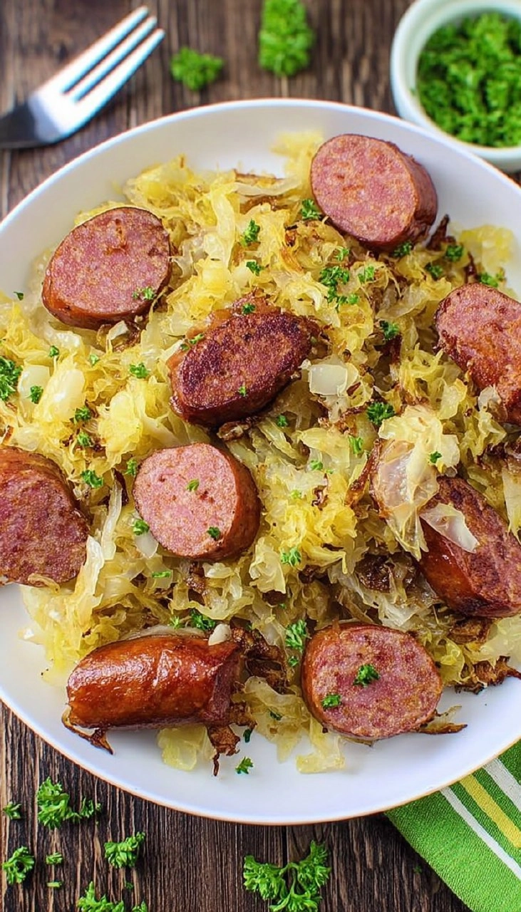 Air Fryer Kielbasa and Sauerkraut: Twist on a Classic