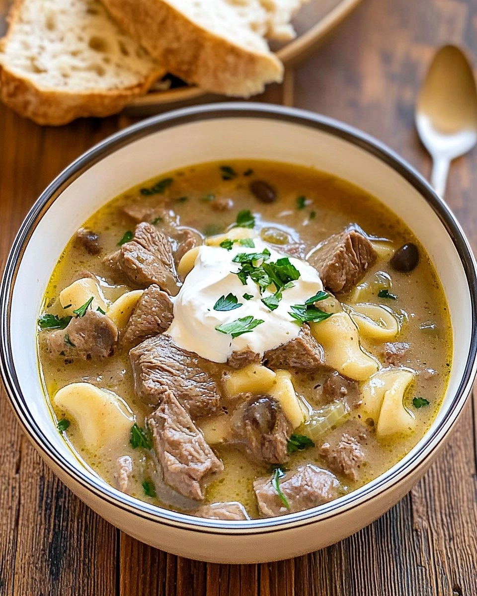 Beef Stroganoff Soup