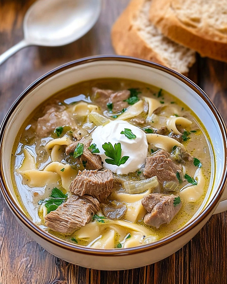 Beef Stroganoff Soup